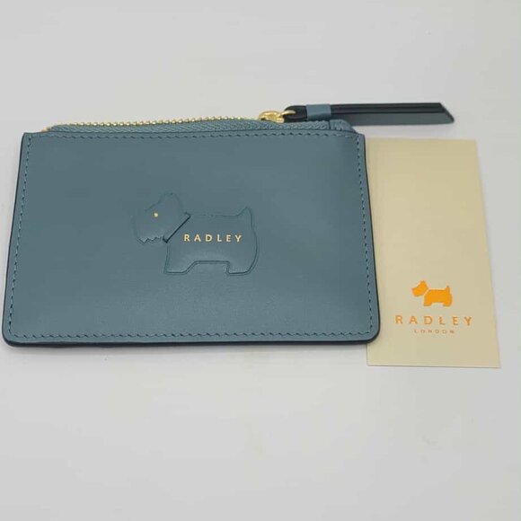 Radley London Handbags - Radley London Puffy Small Zip Top Coin Purse New Blue NWT NEW